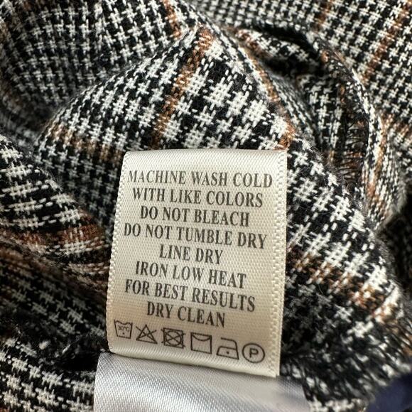 Plaid Pinafore Jumpsuit Small Multicolor 2 Pockets V Neck Romper Very J Women - Picture 11 of 11